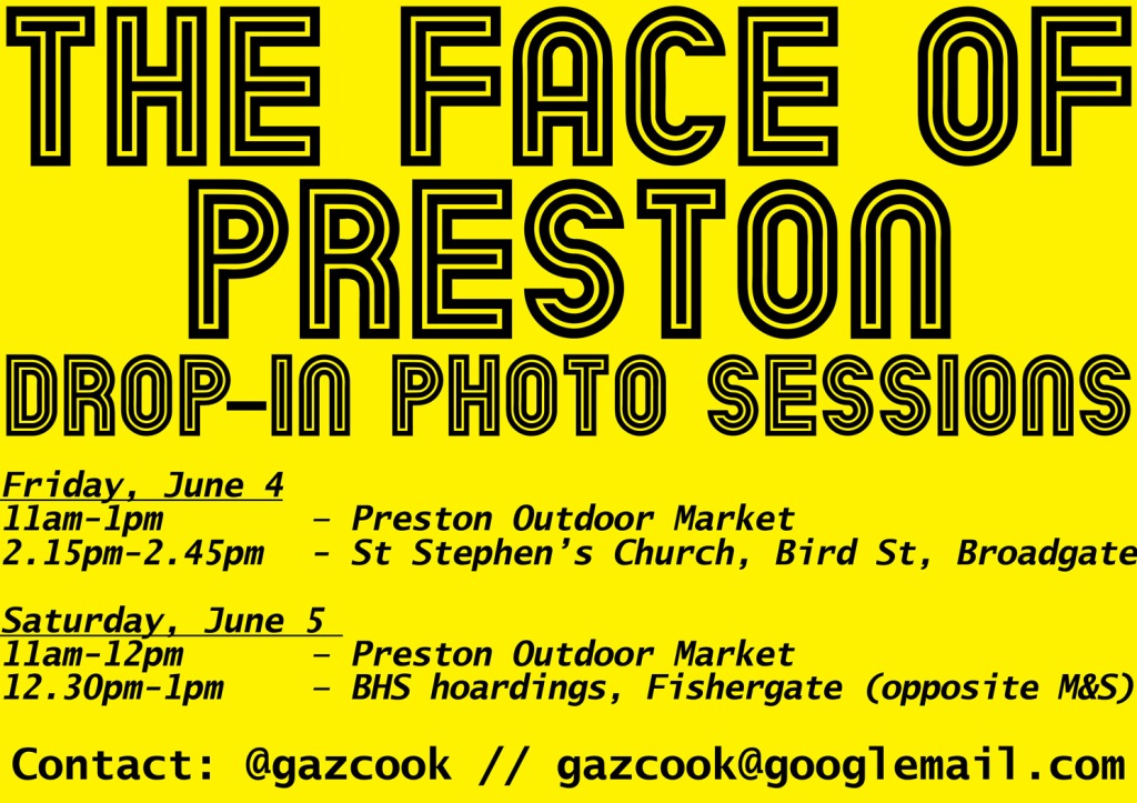 Face of Preston – faces wanted for photography project
